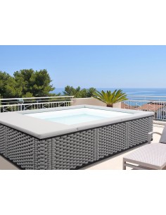 PISCINA MODELO NINFEA 2 BURBUJAS Y CALENTADOR COLOR MONET LAGHETTO 2