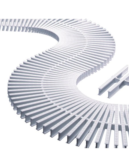 MÓDULO REJILLA TRANSV. PARA CURVAS PP BLANCO ASTRALPOOL