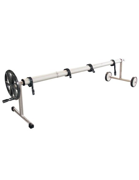 KIT ENROLLADOR GAMA ECO TUBO 4-5,5m. D.80 (Soporte Acero Inox 37155 + Eje Aluminio 38741) ASTRALPOOL
