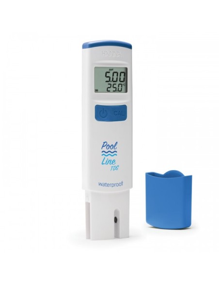 DIST2 Pool Line Tester TDS 0 a 10,00 g/L Factor TDS 0.5 + TEMPERATURA - CON ESTUCHE HANNA