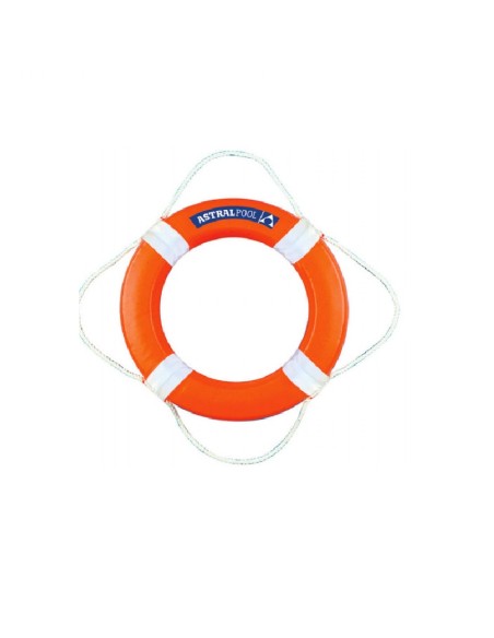 SALVAVIDAS PLÁSTICO color naranja de 730 mm. ASTRALPOOL