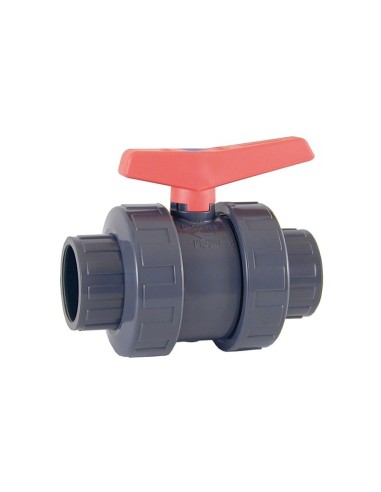 VALVULA DE BOLA STANDARD PVC-U (PE-EPDM) encolar  CEPEX