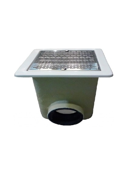 SUMIDERO NORM DE POLIESTER Y FIBRA REJILLA INOX. ENCOLAR ASTRALPOOL