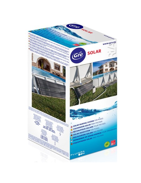 Calentador solar de agua para piscinas GRE