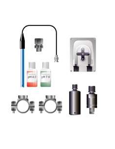 KIT pH, accesorios montaje, sensor pH + bomba dosificadora ASTRALPOOL
